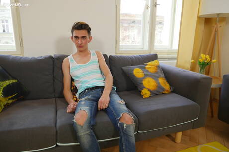 Beautiful boy Andy Ford posing naked