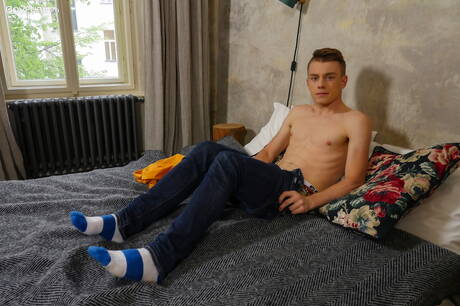 Czech young dude Mark Troy posing naked