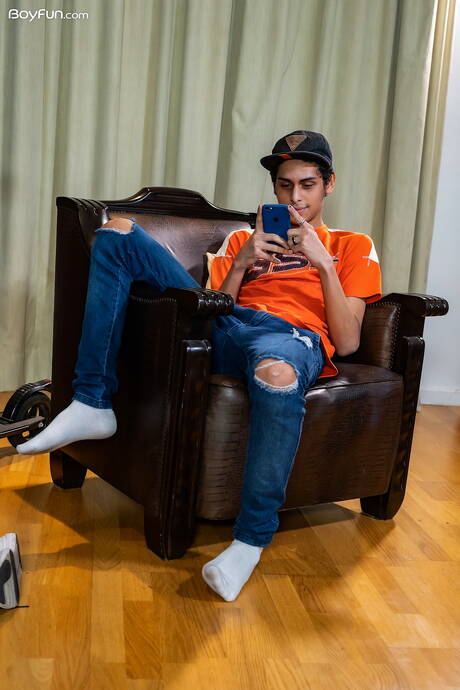 Boyfun: Latino twink Tommy Ameal teasing his cock