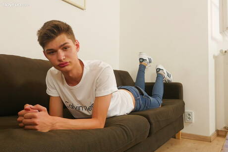 Young Curtis Cameron get naked and showing nice butt