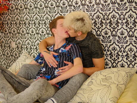 帥哥丹尼斯·斯卡拉 (Dennis Skala) 和帥哥邁克·布蘭科 (Mike Branco) 在吮吸陰莖後做愛