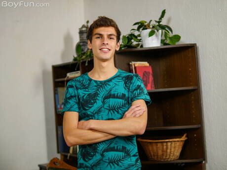 Young boy Theodore Wright posing nude and showing nice butt