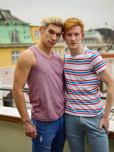 Hot czech guys sensual buddy Dennis Skala and sensual guy Tom Malone in hot ass bang outdoor