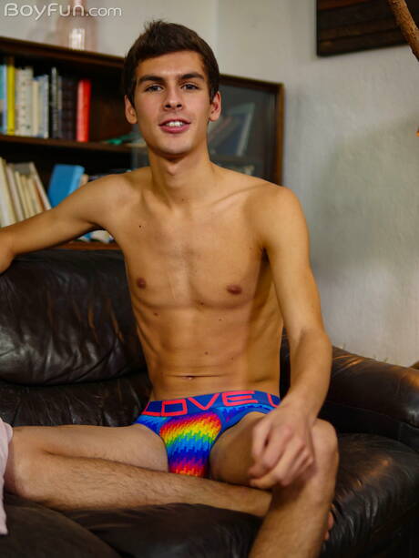 Young Theodore Wright undressing and showing hot ass