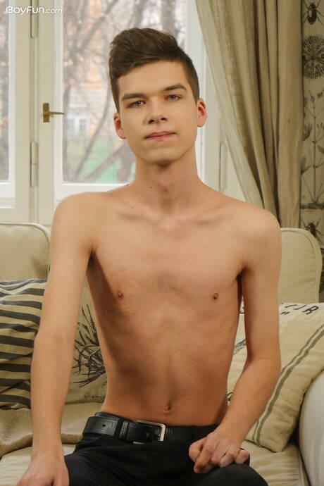 Beautiful boy Axel Bolt shows a beautiful body