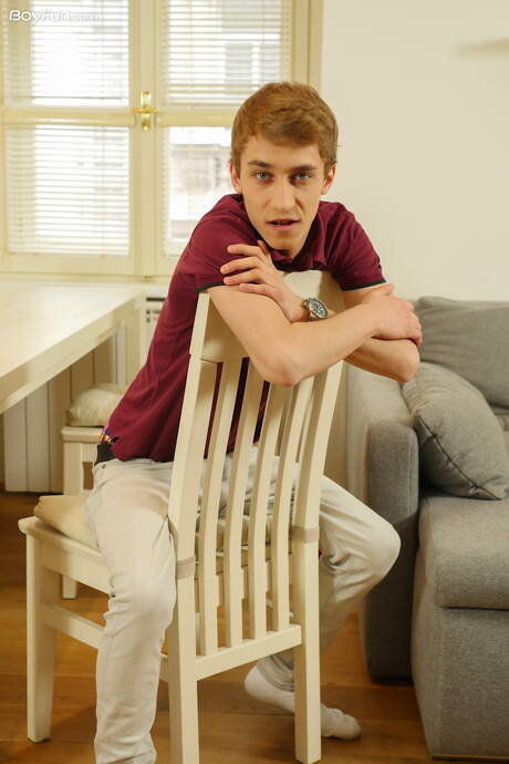 Beautiful boy Ron Negba shows a perfect body