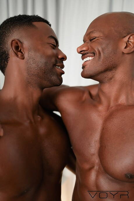 Two american guys sexy guy Rhyheim Shabazz and attractive buddy Marlon Costa in hot ass fuck action