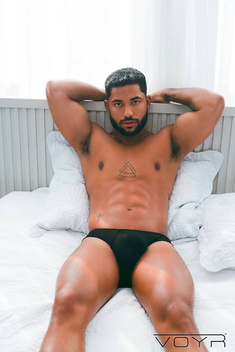 Horny guys Caio Rodrigues, Marcus Felix and Rodrigo Silva in hot threesome anal sex