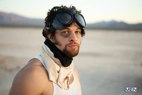 Beautiful buddy Malik Delgaty and attractive guy Shamu Azizam have a good anal sex outdoor