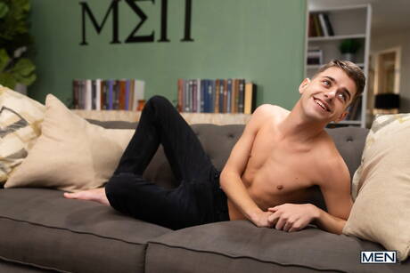 Beautiful dude Joey Mills and hot buddy Shadow in hot interracial ass fuck action