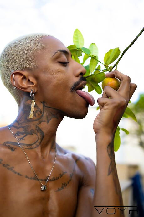 大力士尤里·奧伯龍和帥哥愛德華多·門佐拉在廚房裡享受口交