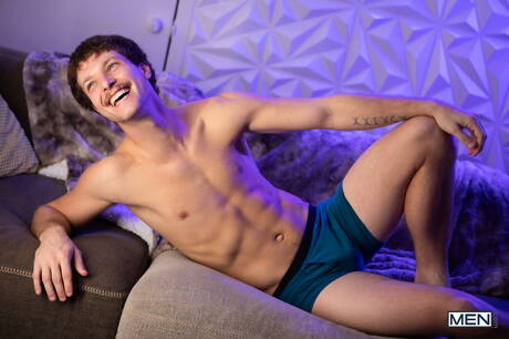 Sexy buddy Benjamin Blue and sexy stud Marcus Mcneil have a hot couple sex