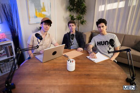 Shameless guys Joey Mills, Cristiano and Angel Elias love each other