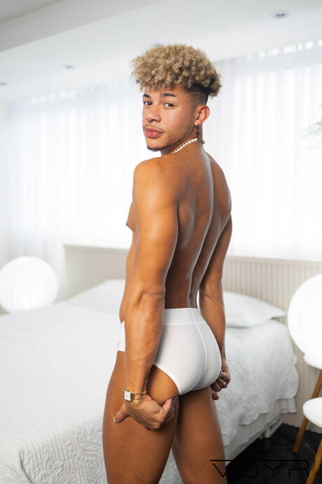 Voyr: Sexy dude Victor Vivone and hot guy Elijah Zayne get naked and showing hot ass