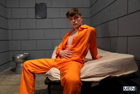 Hot buddies Jake Preston, Bruce Jones and Joel Hart have 3some anal sex