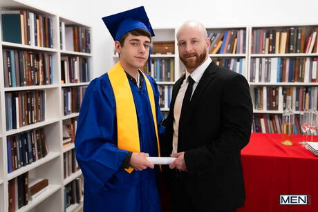 American young boy Joey Mills and hunky guy Brody Meyer in hot anal sex