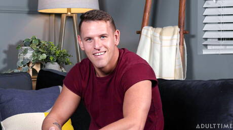 Adult Time: Hot american boys muscular Shane Cook and twink Gabe Bradshaw posing naked and showing butt