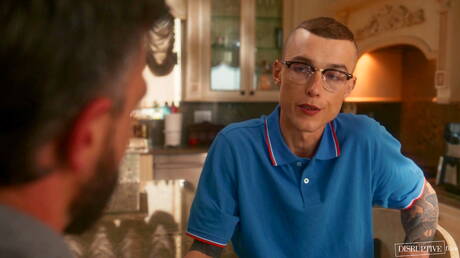 Hot american boys strongman Hoss Kado and hunky guy Ian Holms sucking and fucking each other in the kitchen