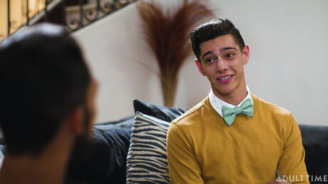 Two american boys young Benvi and stud Luka Phoenix in hard interracial anal sex