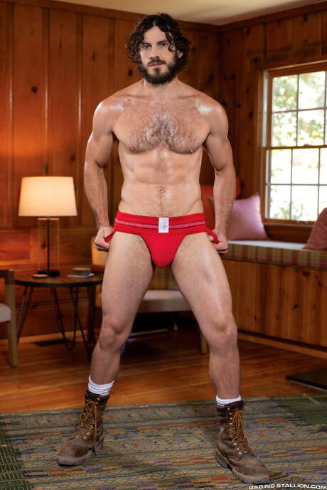 Sexy mannen Adam Wirthmore, Riley Mitchel en Vander Pulaski in een hete trio-kontneuken