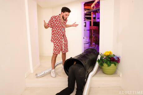 Sexy Amerikaner, der junge Blake Wilder und der junge Kerl Benvi haben eine heiße Paarszene