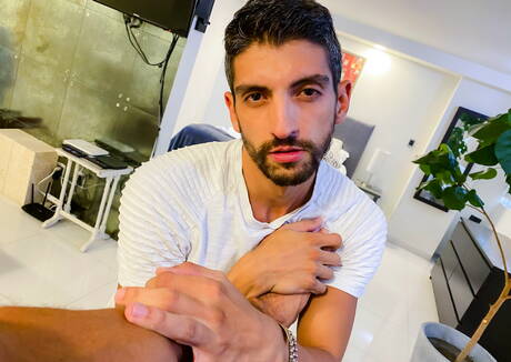 Latin strongman Alessandro Haddad fuck ass after sucking cock