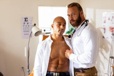 La lontra ebano Zario Travezz e lo stallone Brogan scopano dopo un pompino interrazziale