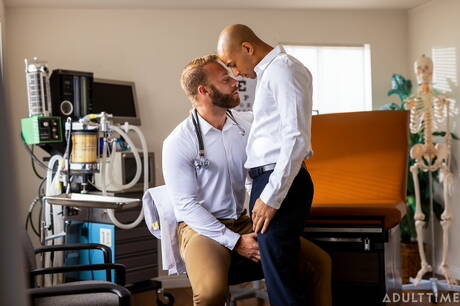 La lontra ebano Zario Travezz e lo stallone Brogan scopano dopo un pompino interrazziale