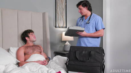 Nette amerikanische Jungs Hengst Dalton Riley und Bulle Joseph Castlian haben eine heiße Paarszene