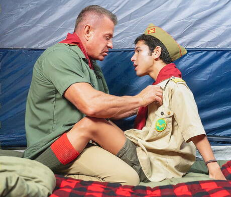 Scout Boys: American pretty boy Damien Grey and  Tyler Saint sucking and screwing each other