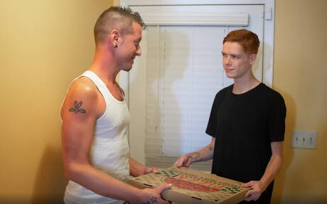 Attractive boy Cam Casey and hot stud Connor Taylor fuck ass after blowjob