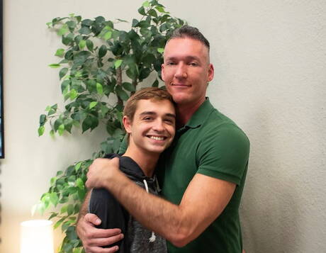 Twink Loads: Hot american dudes young boy Grayson Lange and otter Silver Steele have a hot couple sex