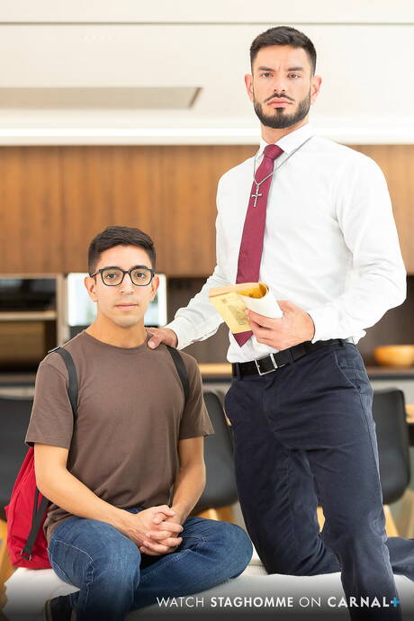 Colombian young Milo Miles and latin mature bear Nico Zetta banged each other