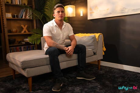 Horny trio Jax, Trevor Brooks and Codi Vore in bisexual 3some fuck