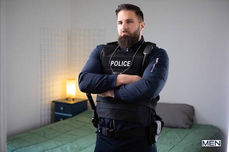 Zwei amerikanische Jungs, der Bodybuilder Chuck Conrad und der schöne Junge Andy Adler, haben guten Sex