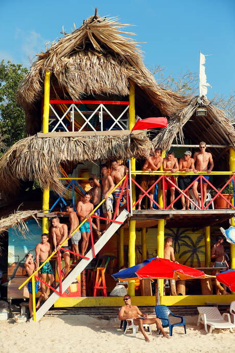 Helmut, Kirk, Sven Basquiat, Kieran Benning, Nils Tatum, Hoyt, Jerome, Jason, Joaquin Arrenas fallen in orgy outside