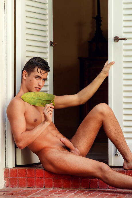 Helmut, Kirk, Sven Basquiat, Kieran Benning, Nils Tatum, Hoyt, Jerome, Jason, Joaquin Arrenas fallen in orgy outside