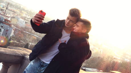 Hot czech guys husky guy Christian Lundgren and young boy Jason Bacall fuck ass after sucking dick in hot shower