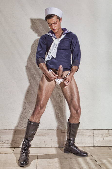 Jack, Kevin, Andre, Adam Archuleta in wild groupsex outdoor