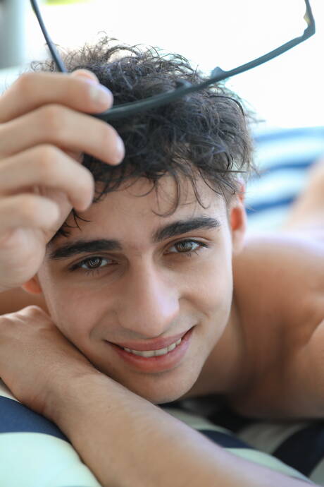 Tough guy Ben Harington posing nude and showing hot ass outdoor