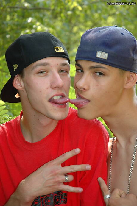 El joven Andrei Karenin y el joven Peter Muller hacen el amor al aire libre.