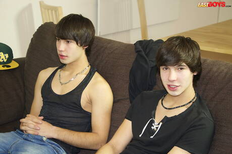 Un joven Aston Twins se masturba la polla