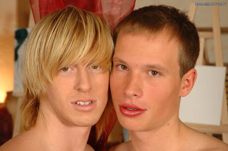 Sexy buddies Denis Reed, Nicolai Rivera and Tim Fast in hard threesome sex