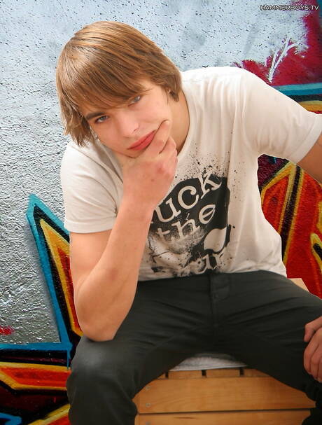 Young Ricco Luna teasing his dick