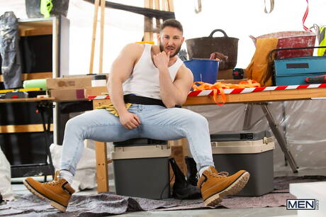 Sensuele kerel Nik Fros en knappe kerel Alex Palmieri hebben goede seks