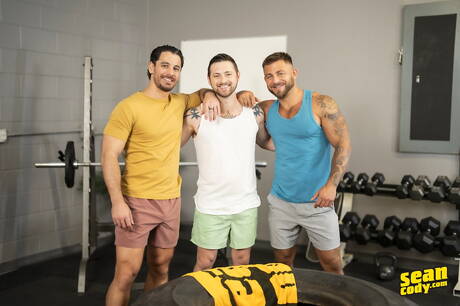 Sean Cody: Nasty boys Lane, Paul Codi and Scott Braun have a hot 3some sex