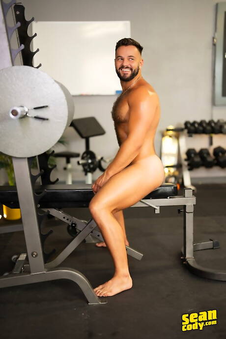 Hübscher amerikanischer Junge, schöner Kerl Hayden Harding und sinnlicher Kumpel Jackson Cooks bei heißer Arschfick-Action