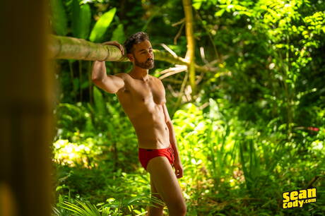 Sumner Blayne, Hayden Harding, Paul, Holden bei einem männlichen Gangbang im Freien