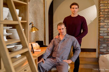 Disruptive Films: Two american boys pretty boy Jayden Marcos and beefcake Kyler Drayke in hot homosexual action