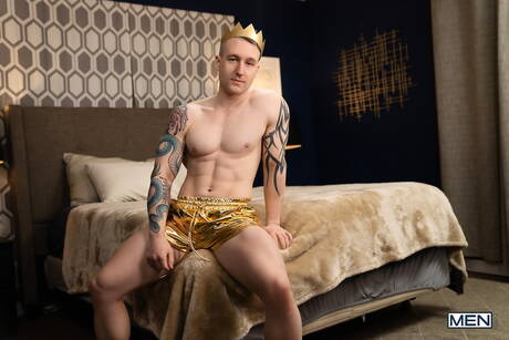 Attraktiver Kumpel Brogan und sexy Boy Baxxx in heißer homosexueller Action